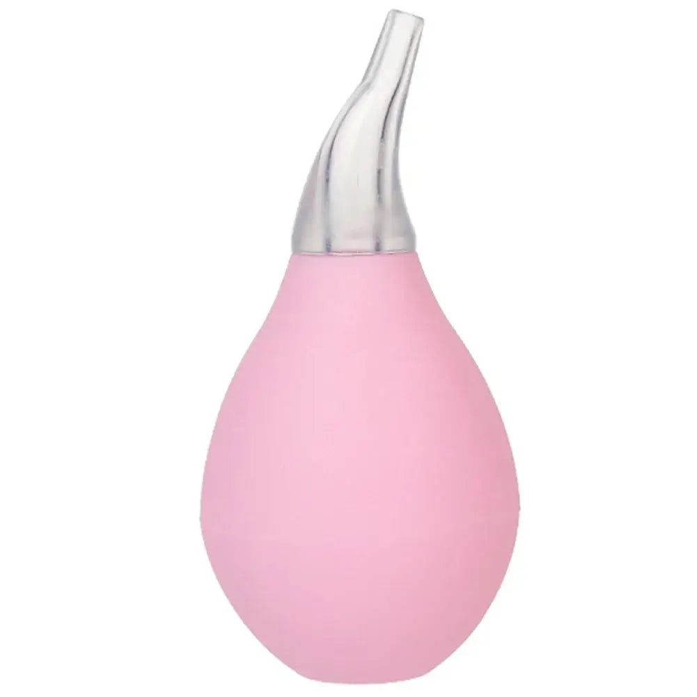 Kids Nasal Aspirator Waterdrop in pink, a baby care tool compact for newborn health and nasal hygiene.