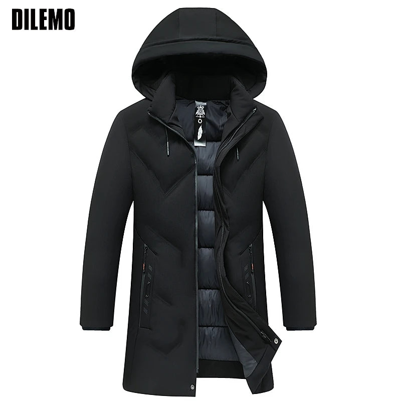Men Thick Hooded Parka Jacket