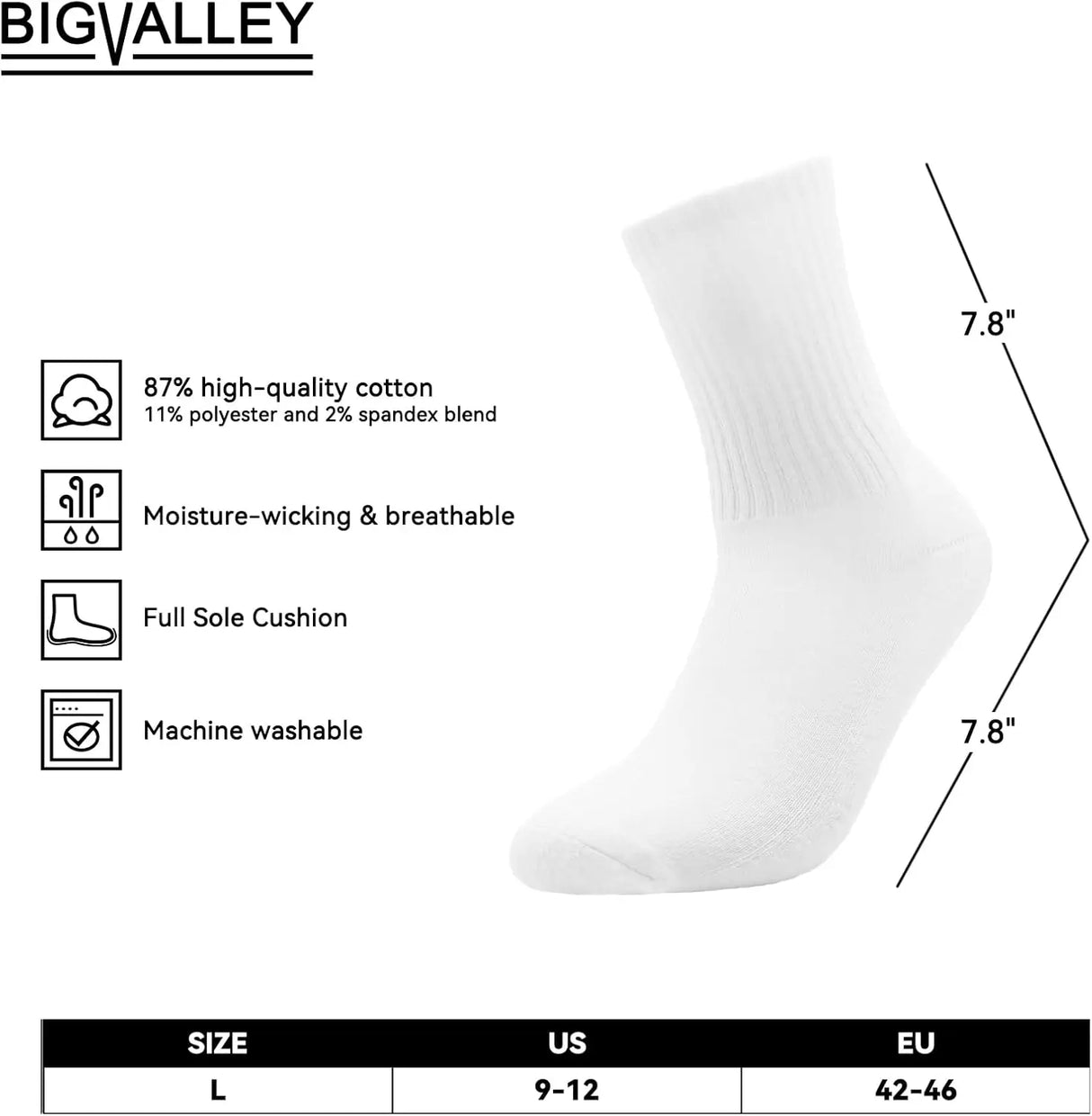 Classic Cotton Dress Socks