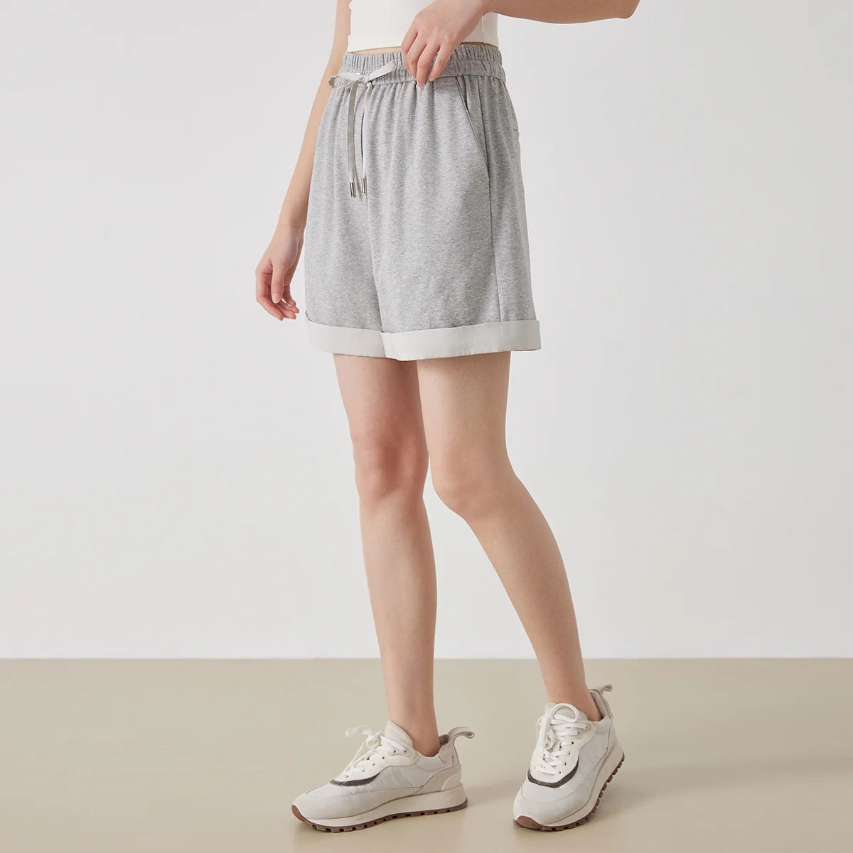 Women's Drawstring Cotton Casual Shorts