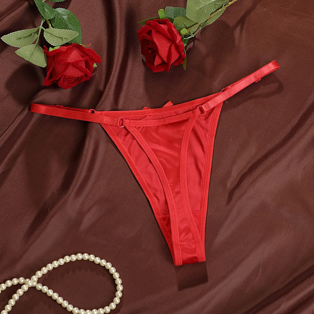 Women Adjustable Satin G-Strings