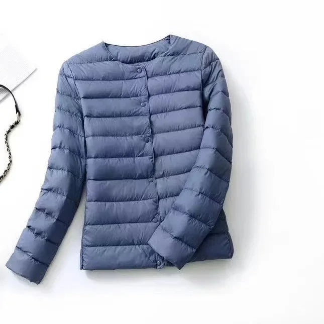 Women's Light Thin Round Neck Jacket