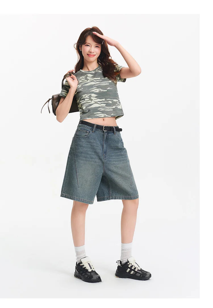 CoolTide™ – Loose Cooling Shorts (Vintage Slim 2025 Denim Design)