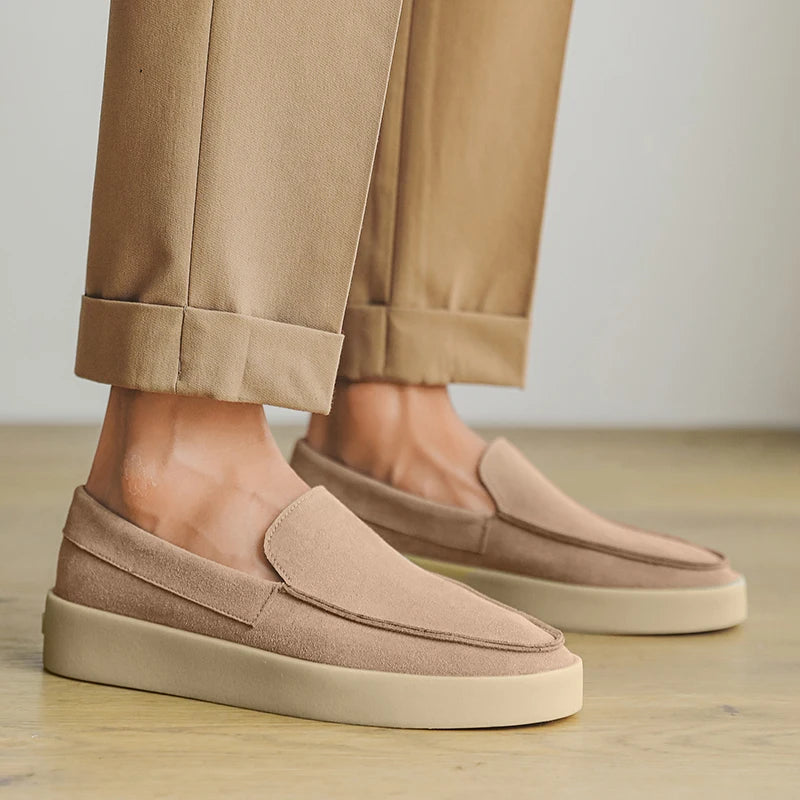 Men Suede Lightweight Driving Loafers