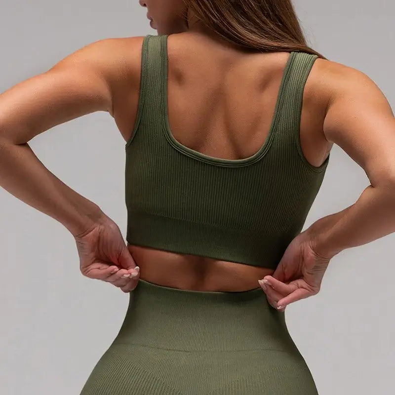 حمالة صدر يوغا مبطنة بدون درزات للنساء