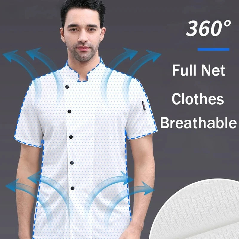 Plus Size Chef's Suit – Unisex Summer Kitchen Wear