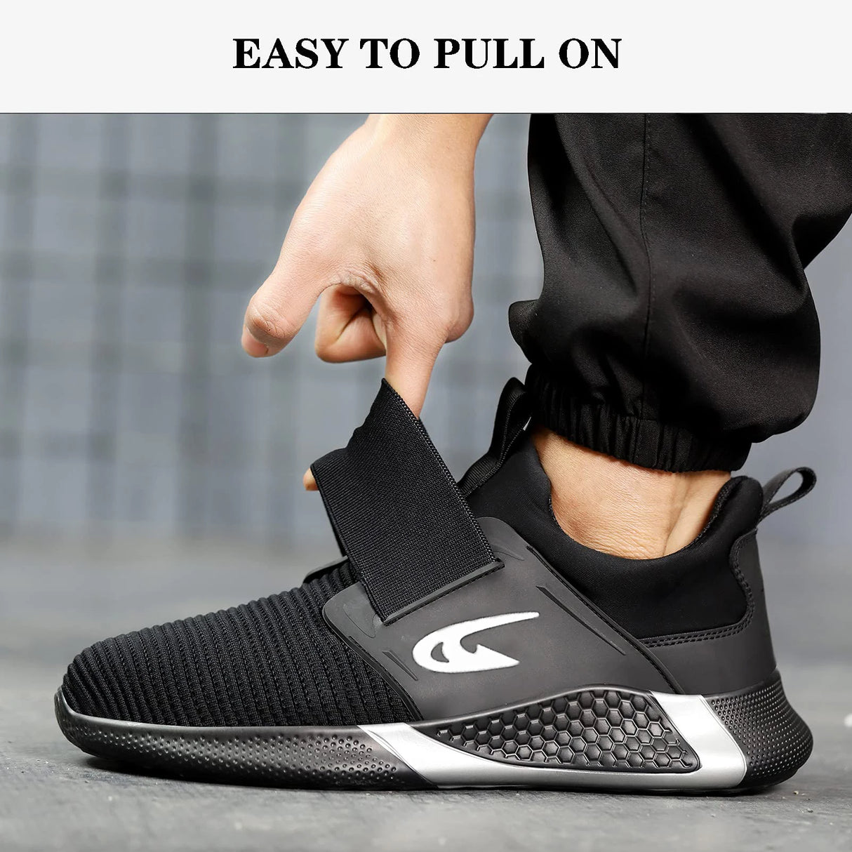 أحذية أمان نسائية برأس فولاذي صناعي