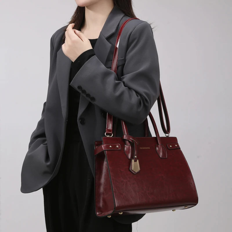 Soft Leather Tote Bag