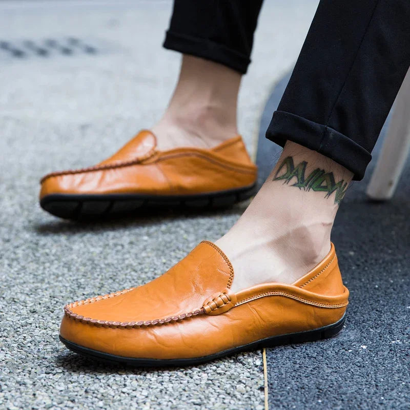 Men Genuine Leather Casual Loafers