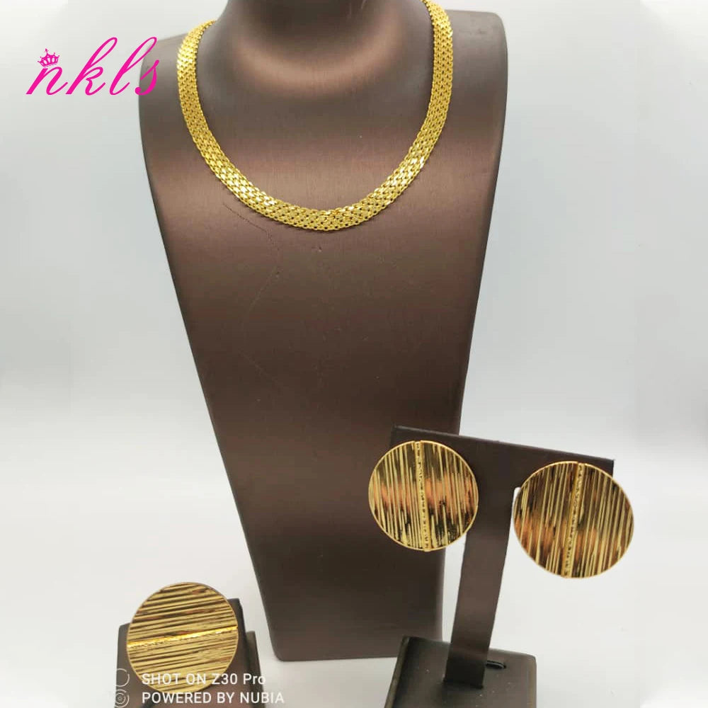 Ethiopian Gold Chain Jewelry Set