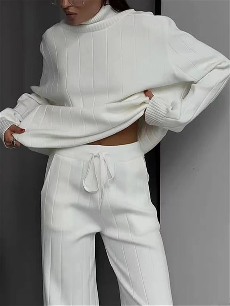 Women's Knit Tracksuit Set