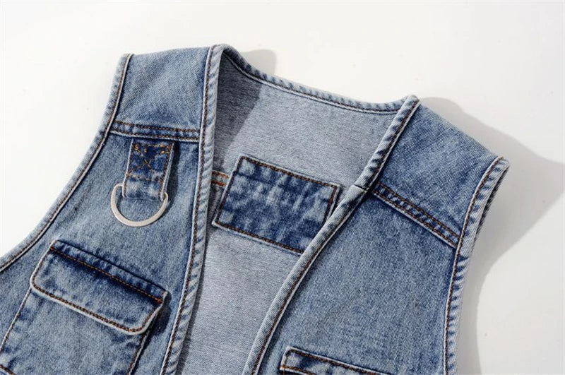 Women’s Jacquard Embroidery Short Denim Jacket