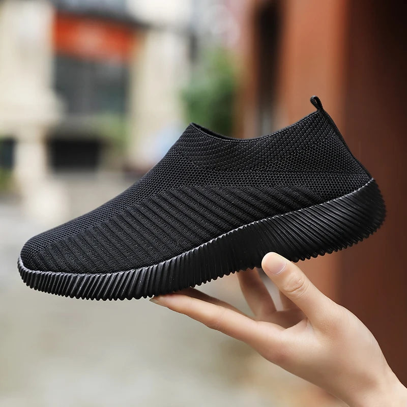 Women's Breathable Mesh Slip-On Sneakers