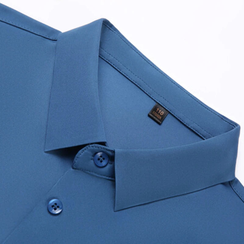 قميص رجالي مطاطي بأكمام قصيرة