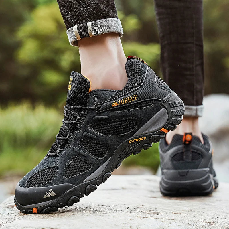 أحذية المشي لمسافات طويلة الخارجية القابلة للتنفس للرجال