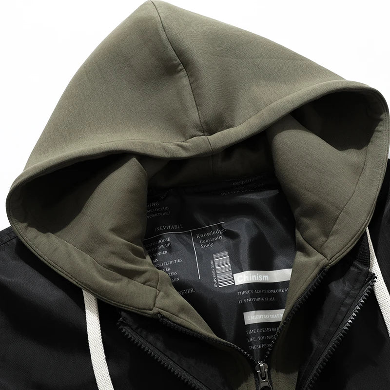 جاكيت رجالي بغطاء للرأس بمقاسات كبيرة - معطف شتوي 8XL