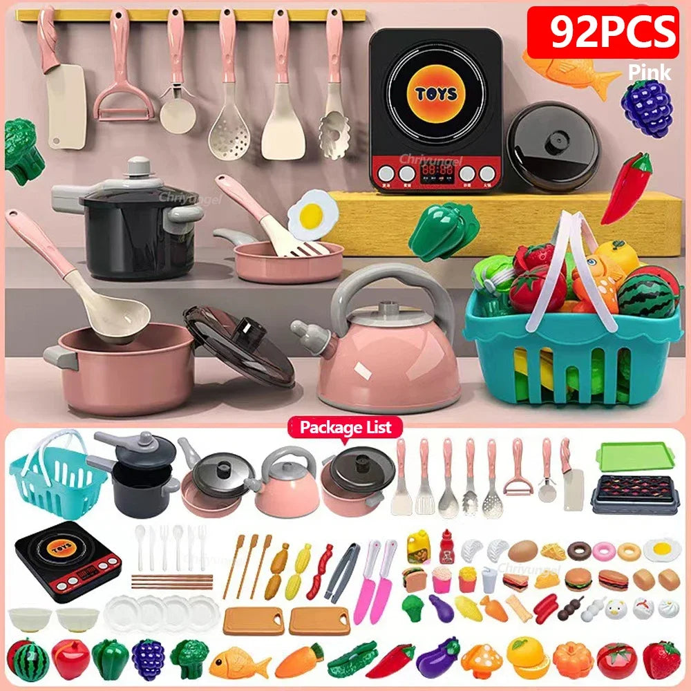 Kids Play Kitchen Accessories Set (92/69/59 PCS)