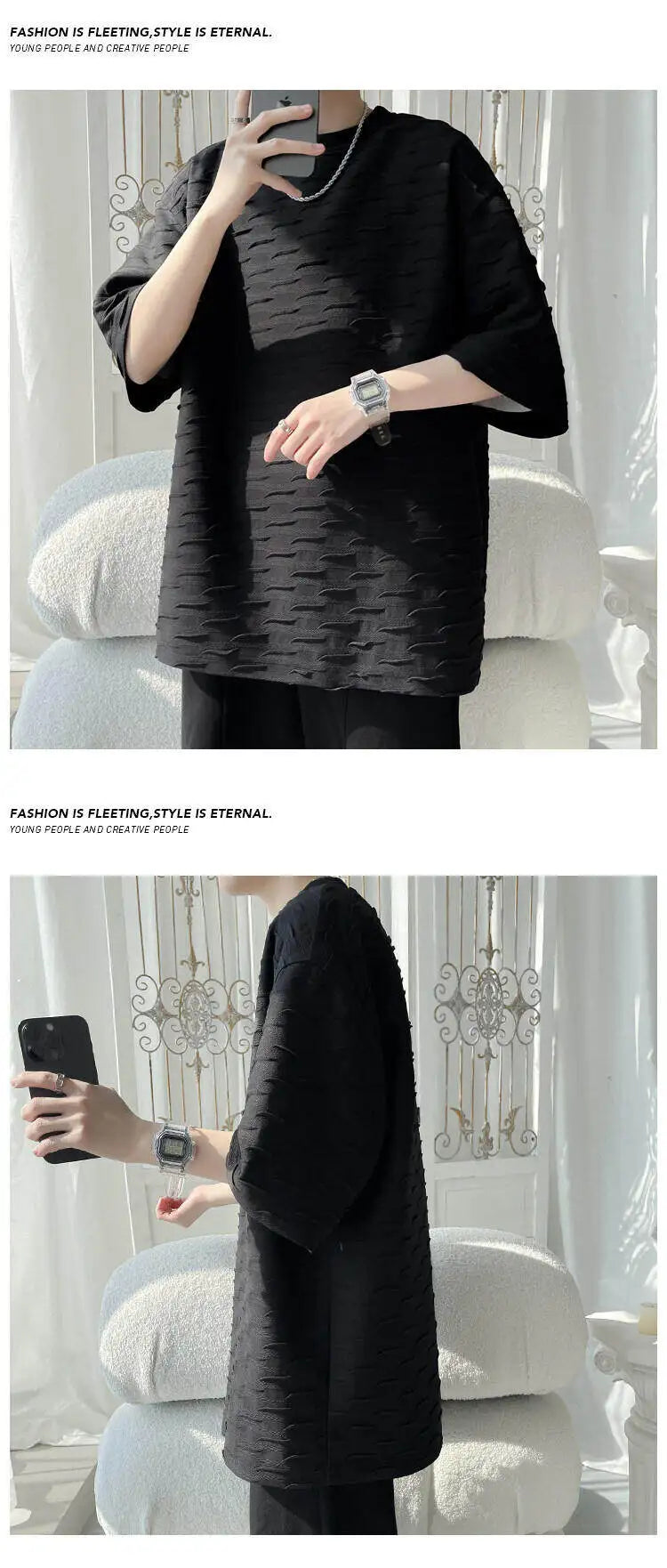 Men's Plus Size Cotton T-Shirt – M-5XL