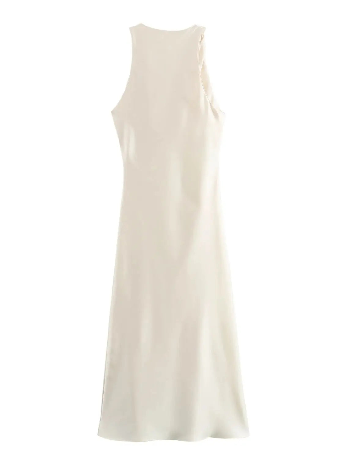 Luxe Satin Midi Elegance Dress