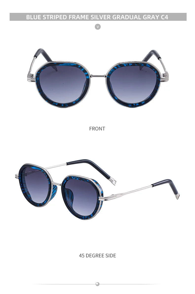 Vintage Round Metal Sunglasses
