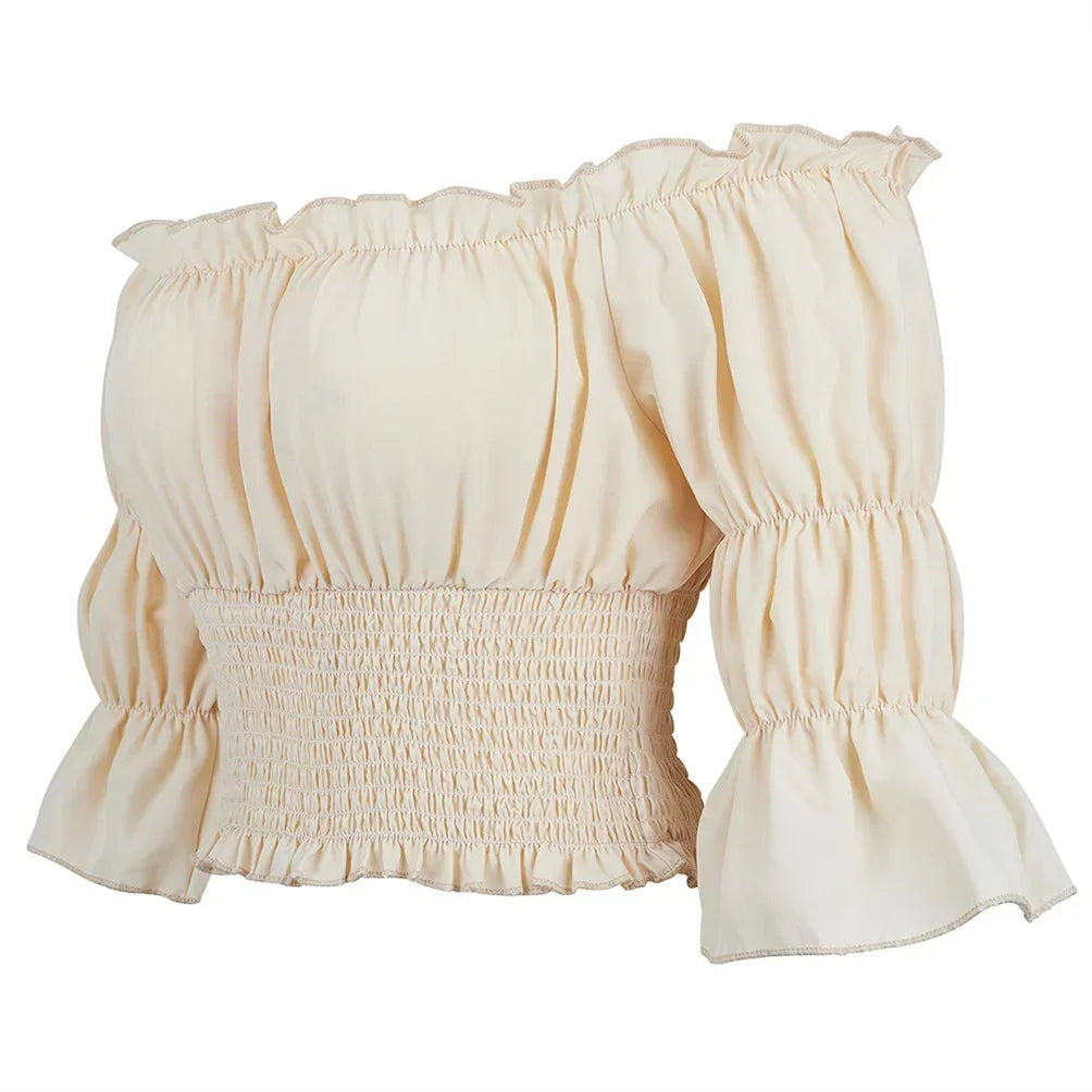 Medieval Pirate Peasant Blouse Costume Top