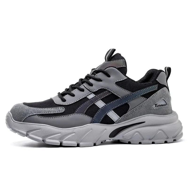 أحذية رياضية رجالية آمنة بأصابع فولاذية