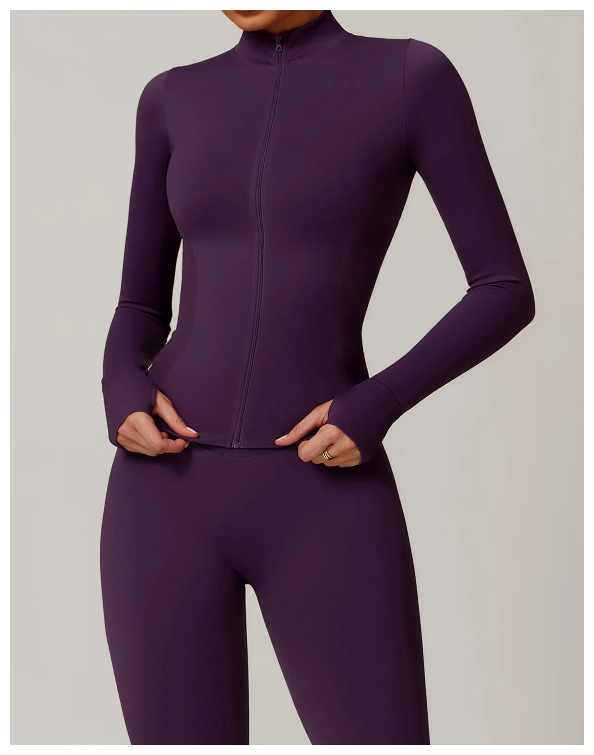 Seamless Women's Long Sleeve Yoga Jacket – Windproof Running Sports Top