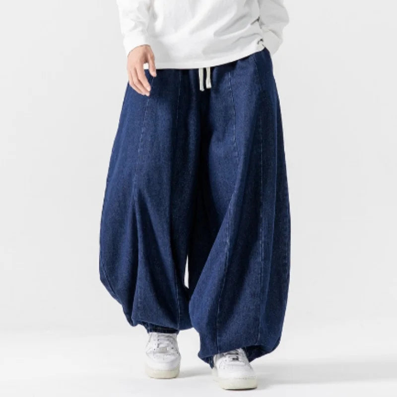 Men's Plus Size Japanese Retro Pants – Wide Leg