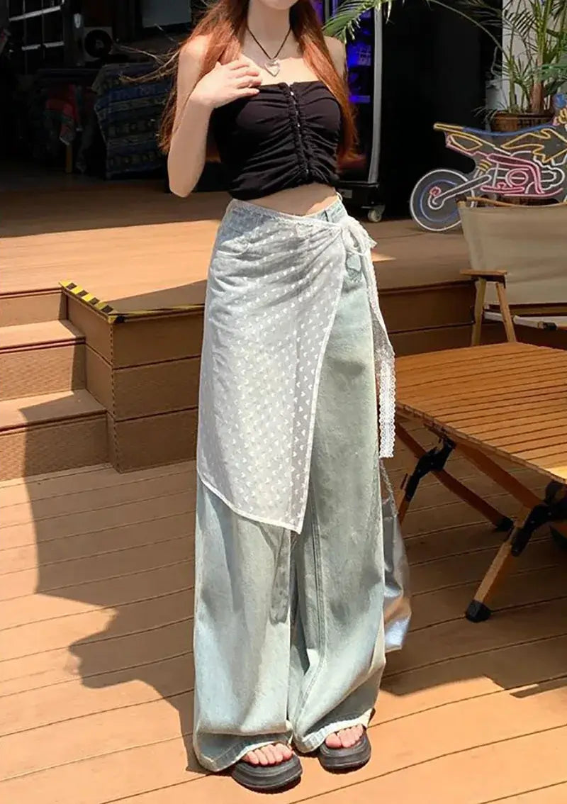 تنورة نسائية من الدانتيل والتول بتصميم عتيق