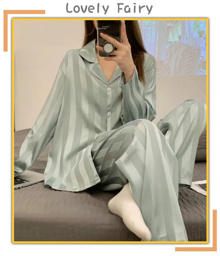 Women's Satin Pajama Set