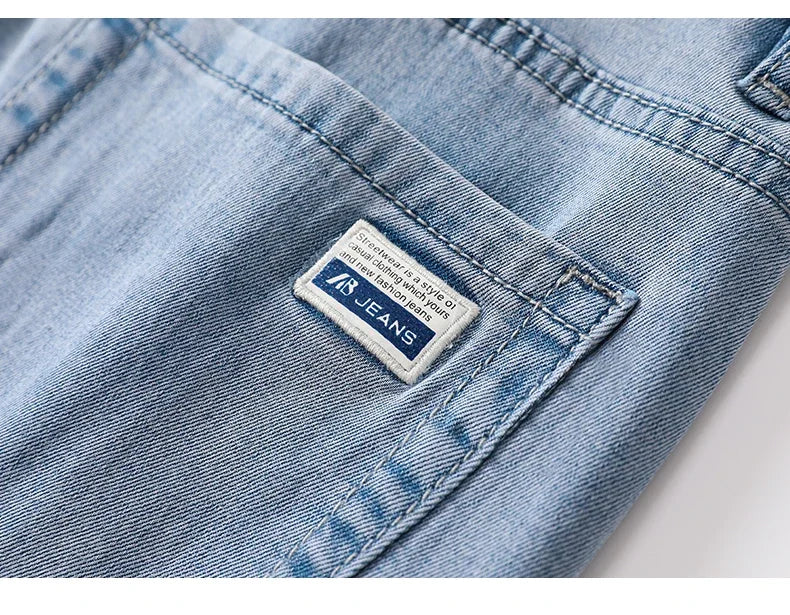 بنطلون جينز رجالي رقيق من الليوسيل