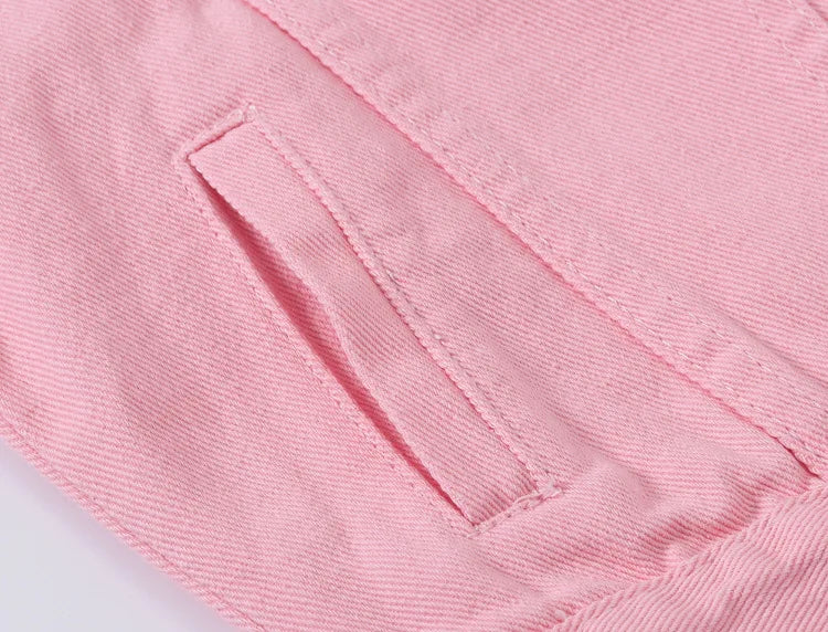 Pure Color Women's Denim Jacket