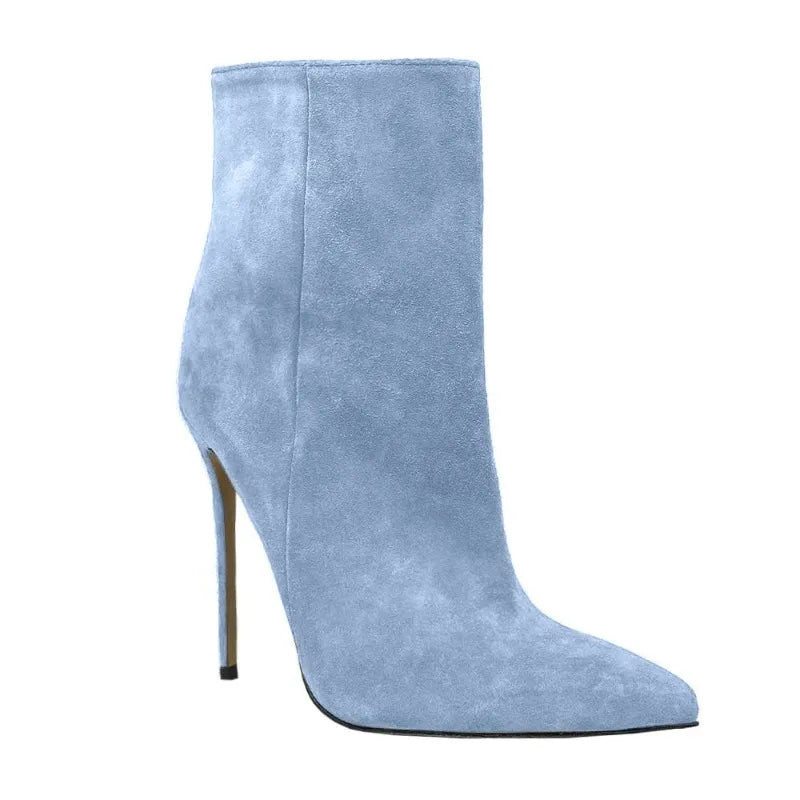 Suede Stiletto Boots