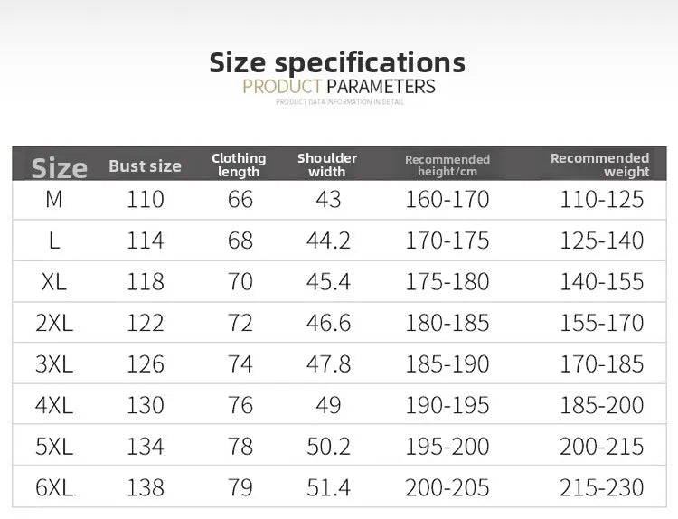 جاكيت صيفي رجالي بمقاسات كبيرة 2025