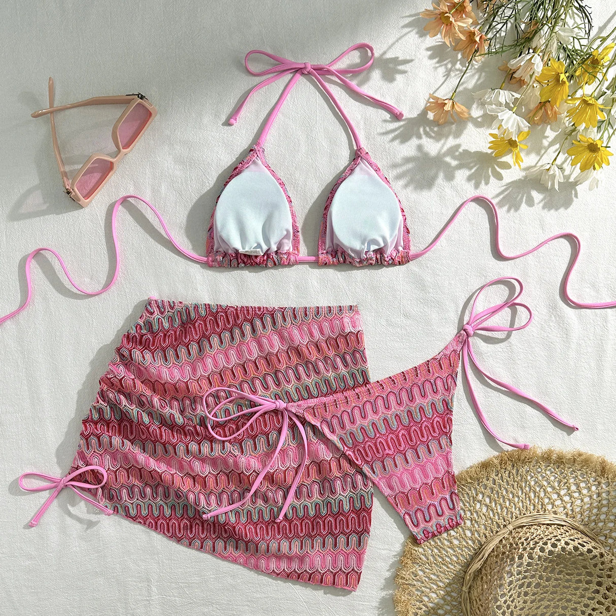 3PCS Brazilian Bikini Set