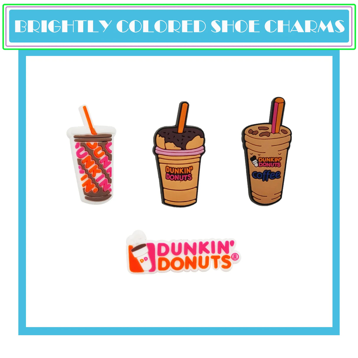 Women Food Cartoon Shoe Charms Cute Set