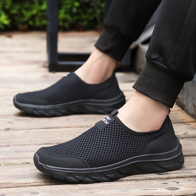 Men Breathable Mesh Walking Loafers