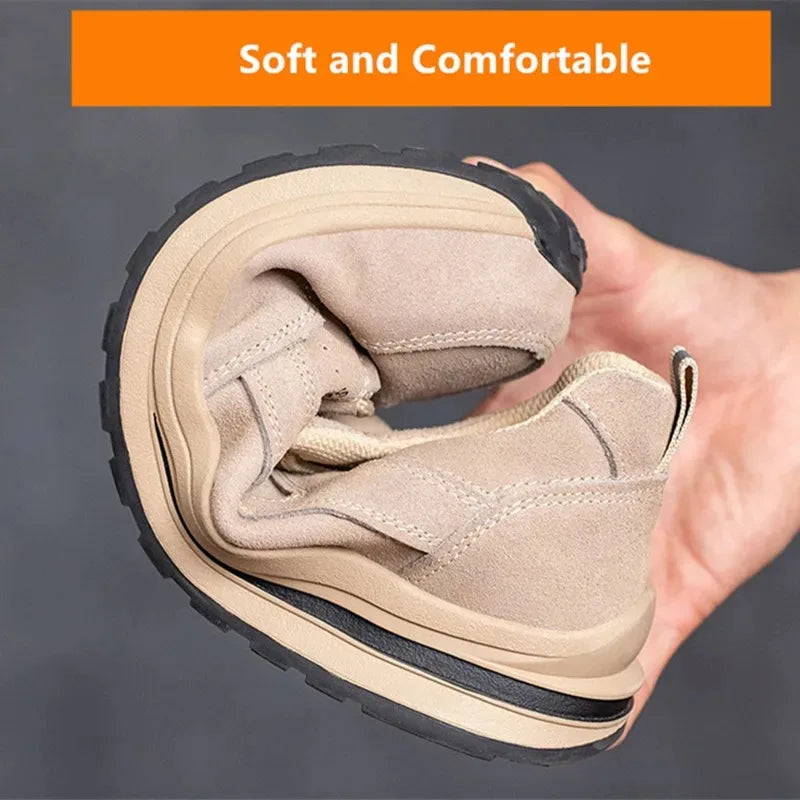 أحذية عمل نسائية آمنة مضادة للثقب