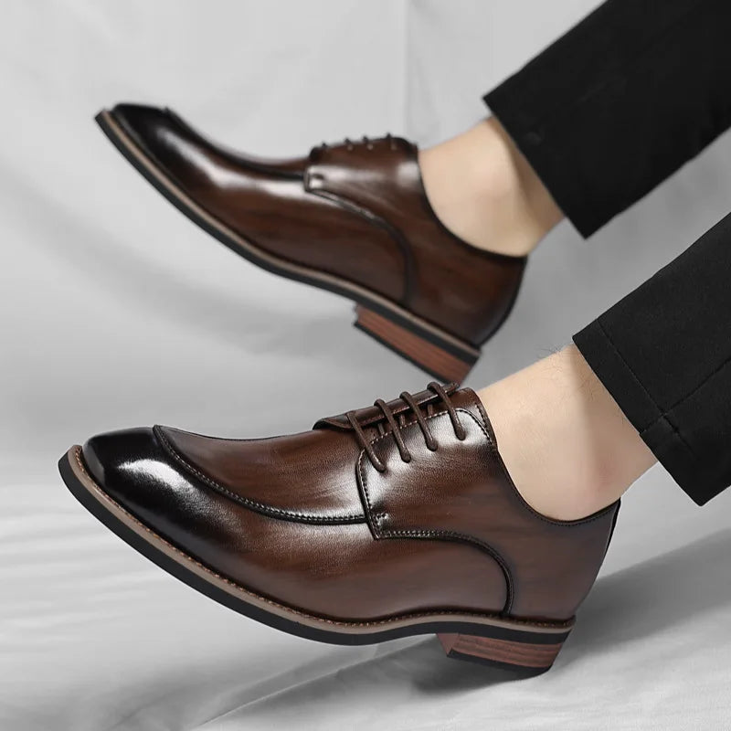 Men Large Size Leather Dress Shoes
