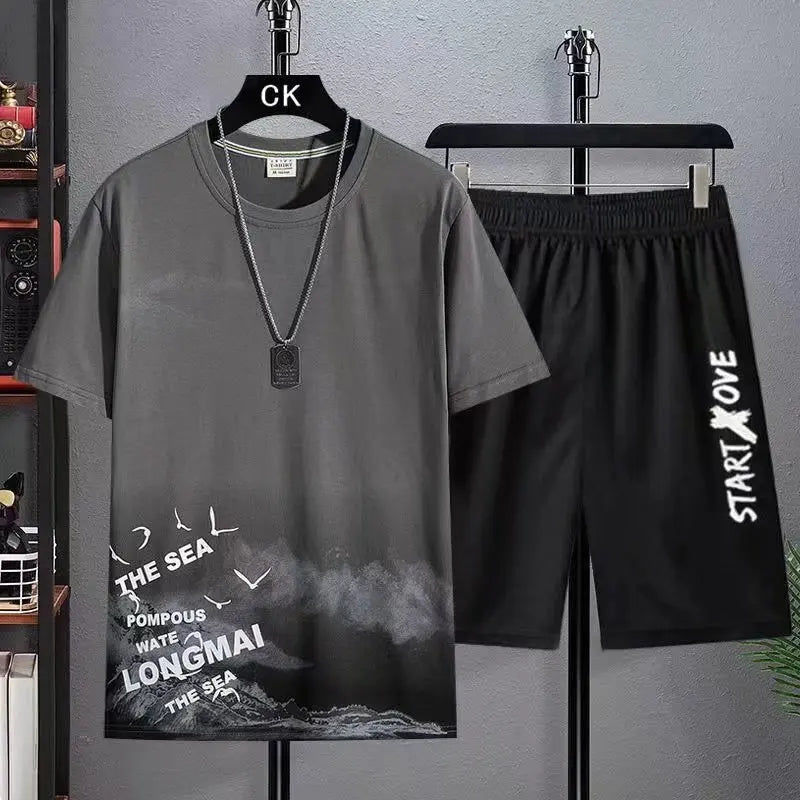 Men’s Summer Shorts & T-Shirt Set
