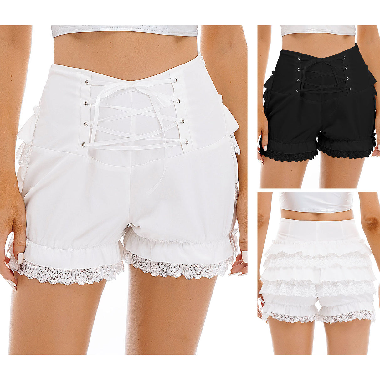 Women's Lolita Lace Pumpkin Shorts