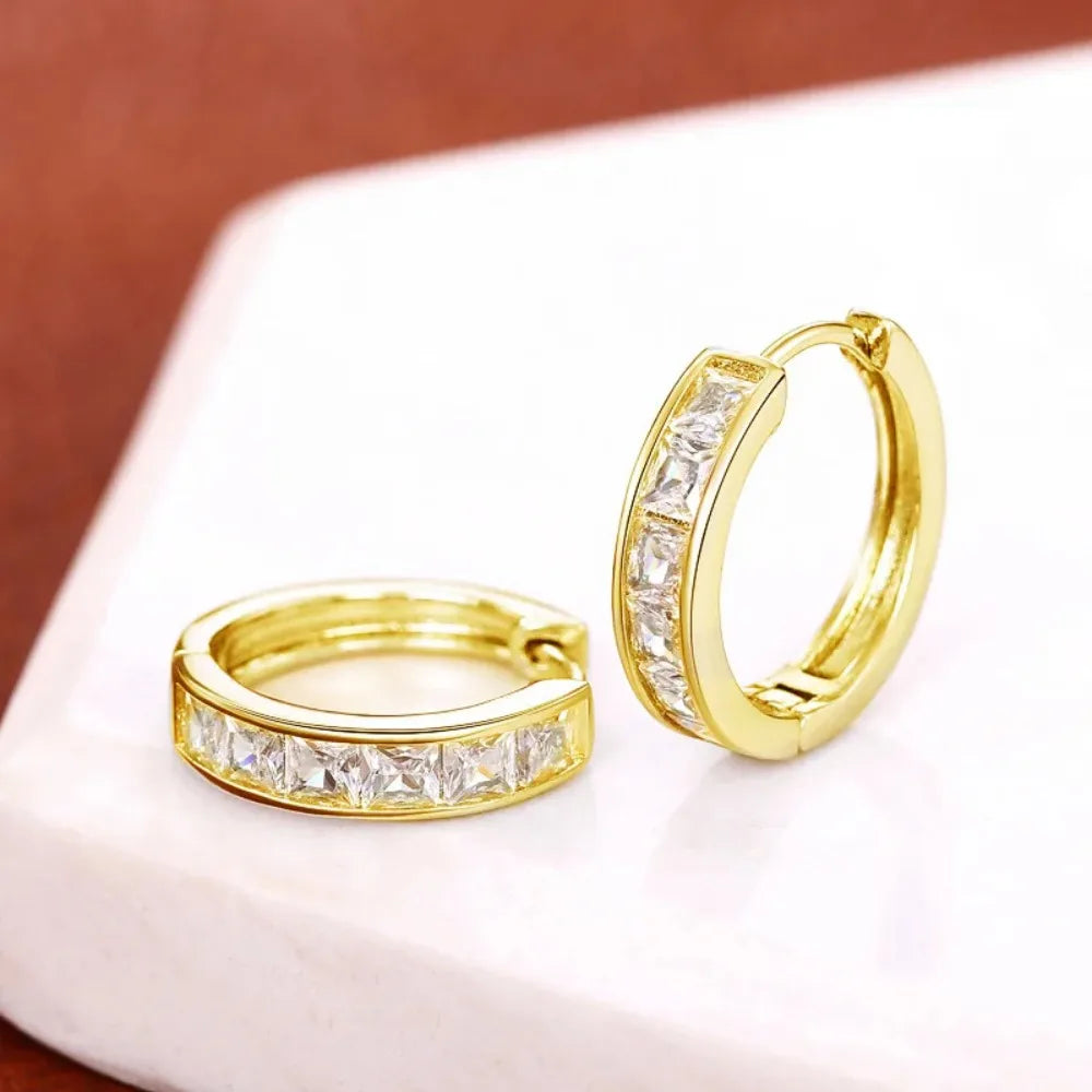 CZ Hoop Earrings