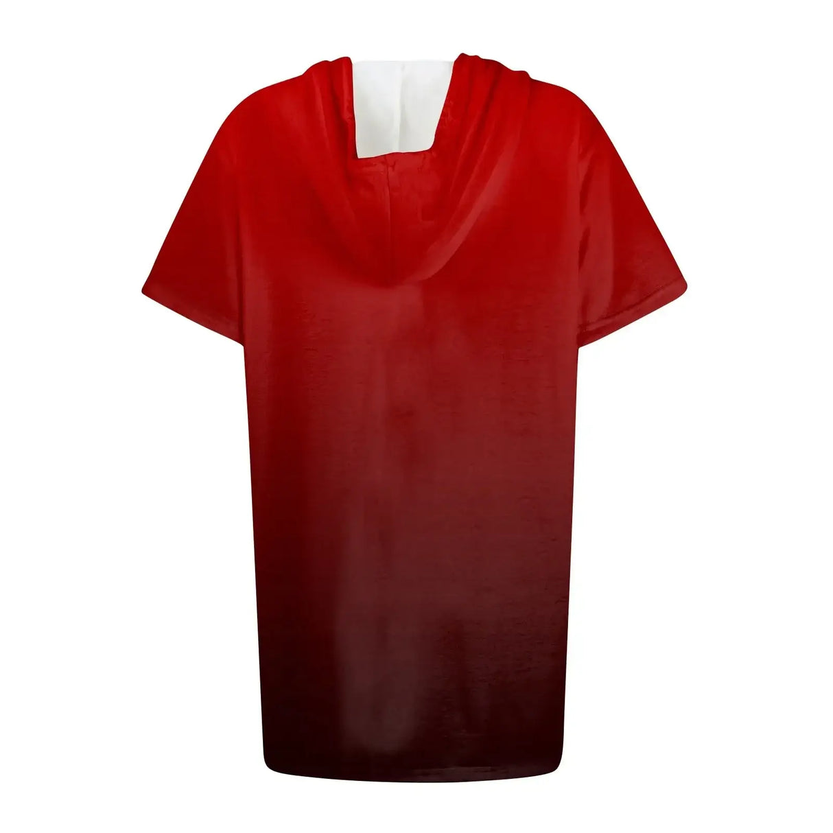 هودي نسائي كبير الحجم بأكمام قصيرة