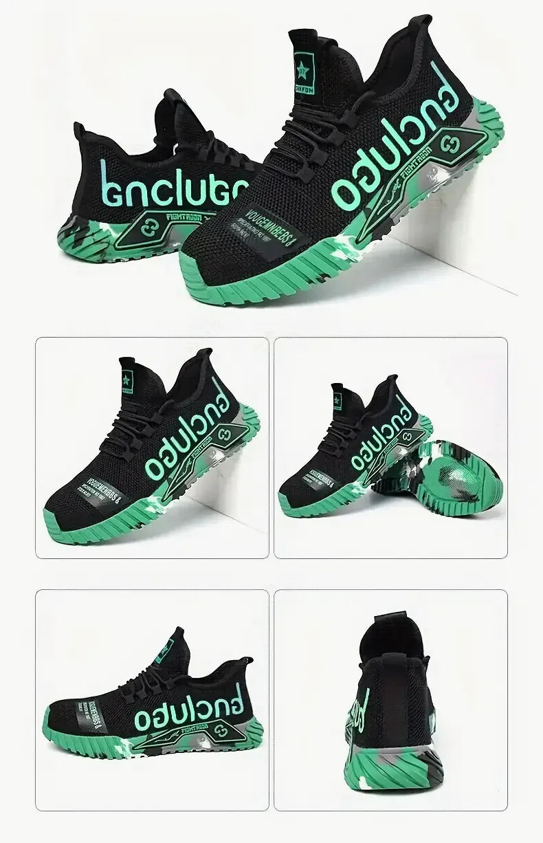 أحذية أمان للرجال بنعل معزز مضاد للثقب