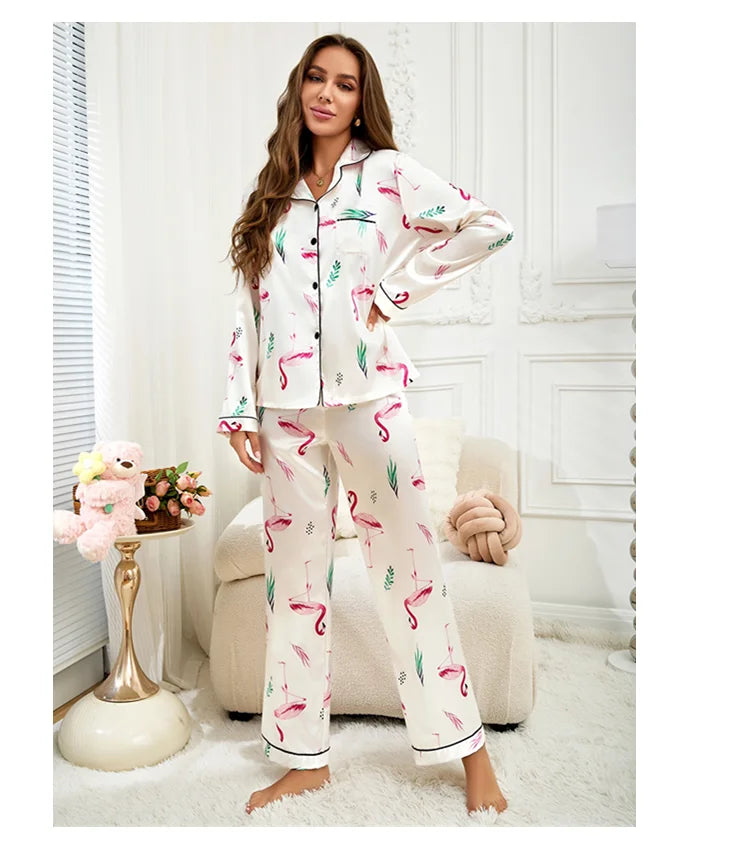 Women's Satin Pajama Set