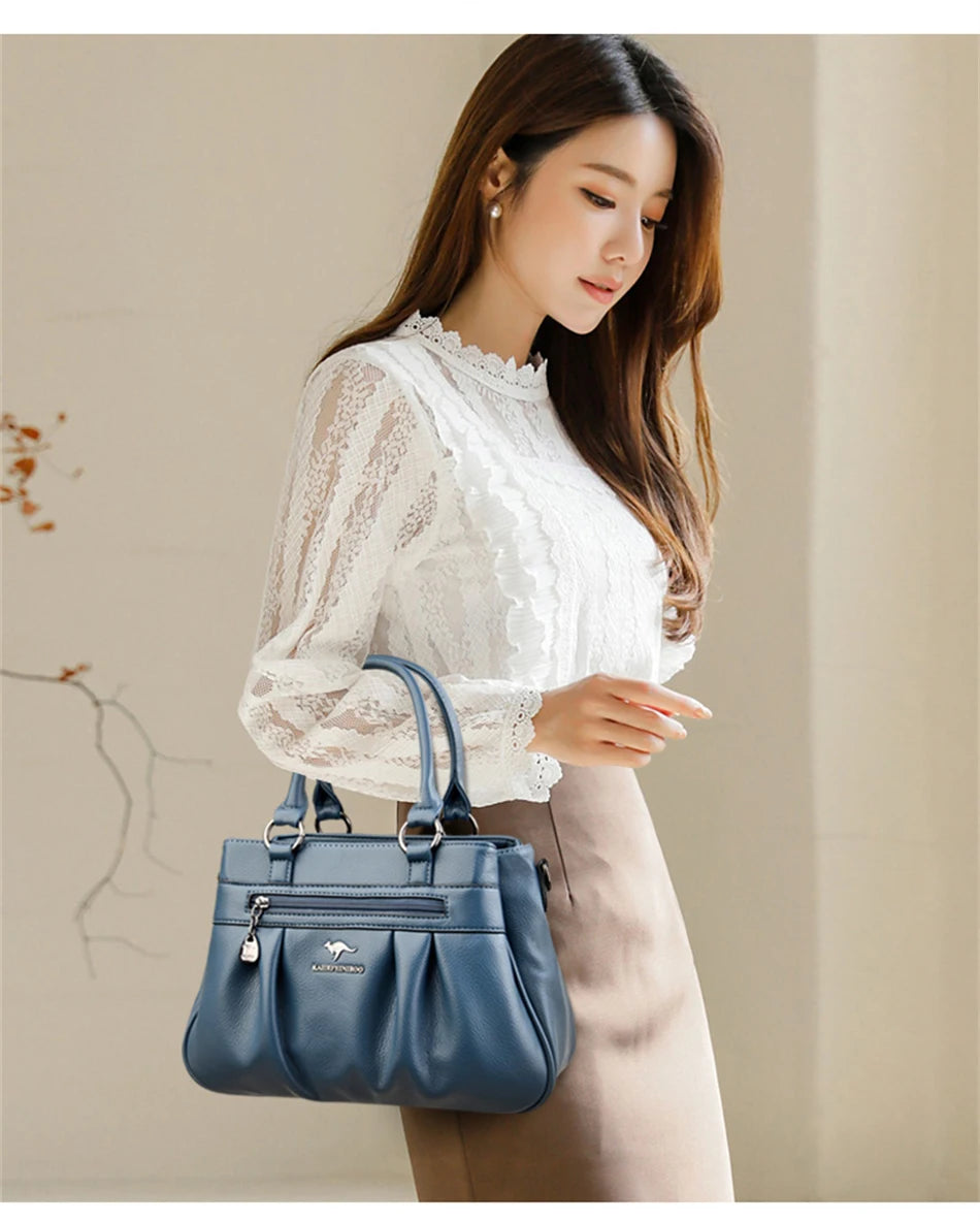 Triple Compartment Tote Bag