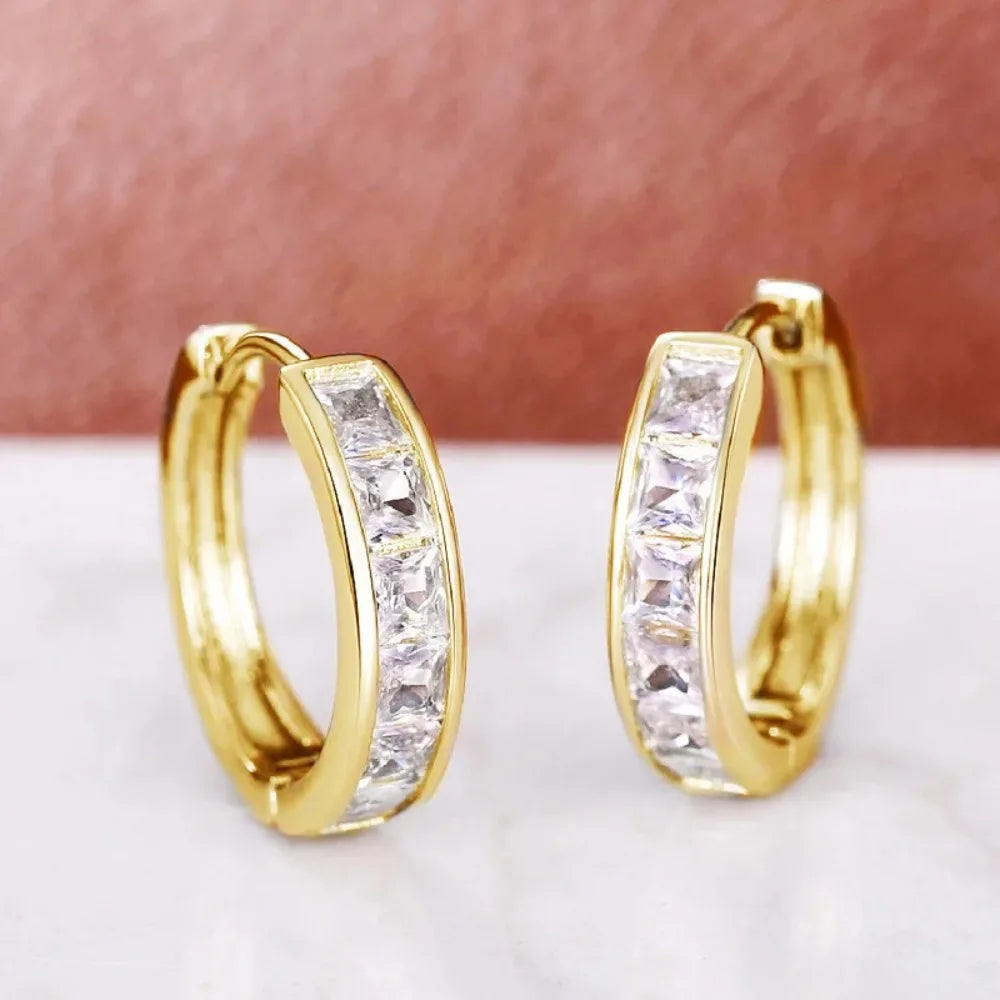 CZ Hoop Earrings