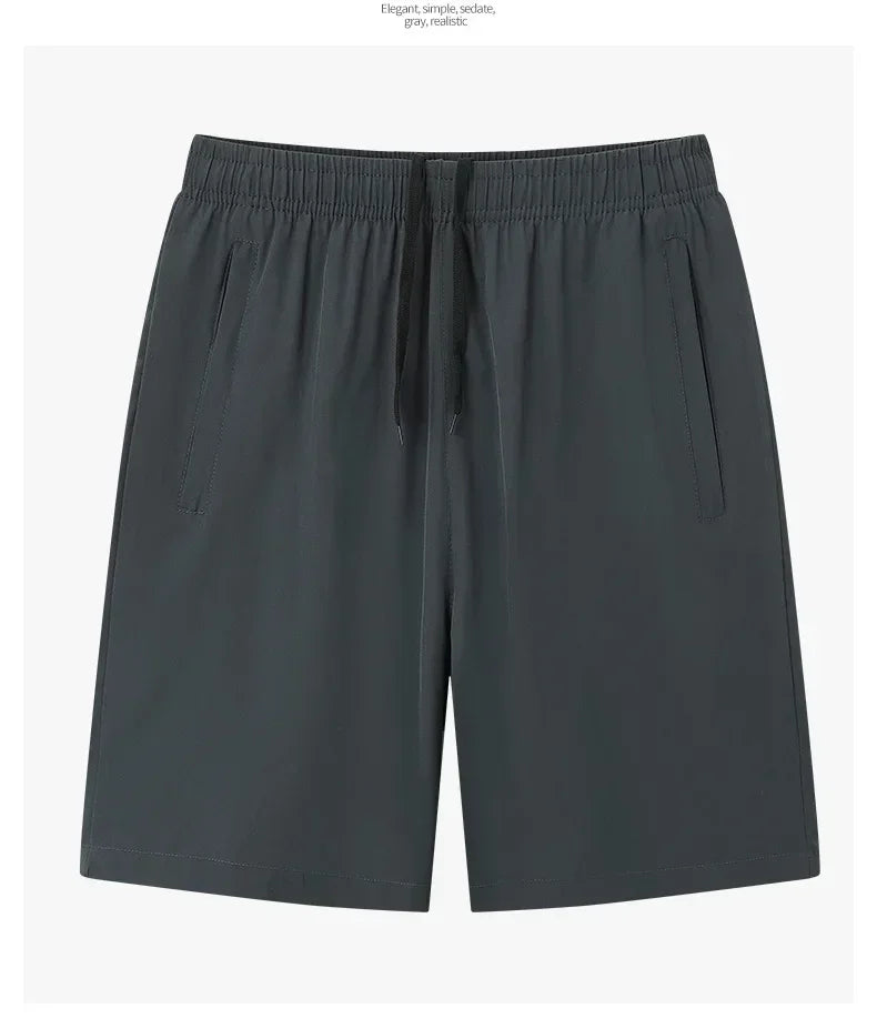 Men's Plus Size Casual Ice Silk Shorts 7XL–8XL Quick Dry