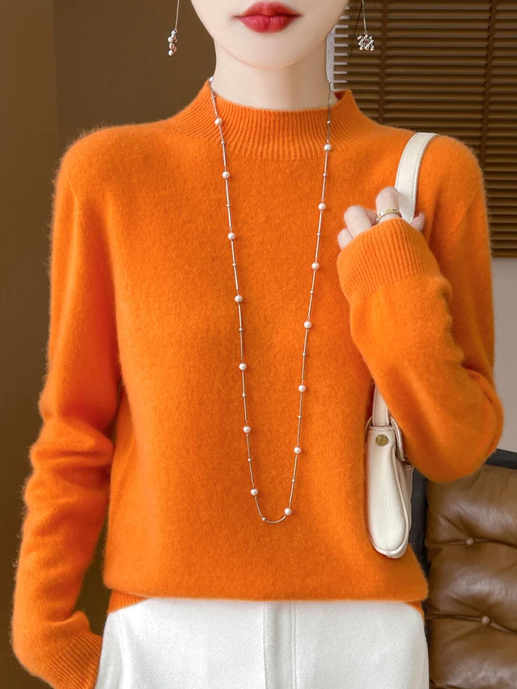 Women's Merino Wool Knit Pullover