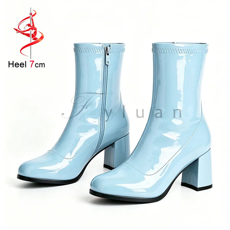 Classic Block Heel Ankle Boots
